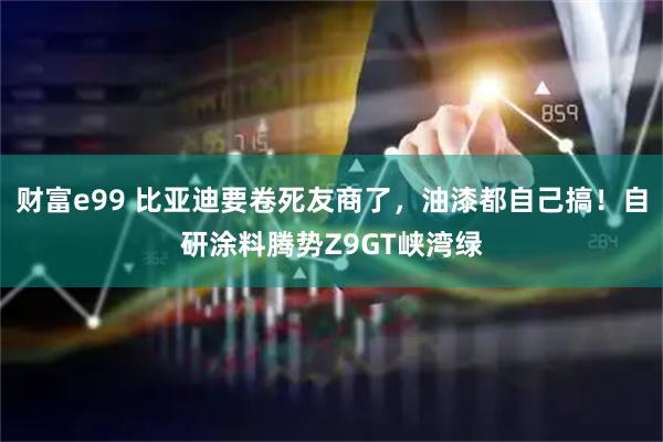 财富e99 比亚迪要卷死友商了，油漆都自己搞！自研涂料腾势Z9GT峡湾绿